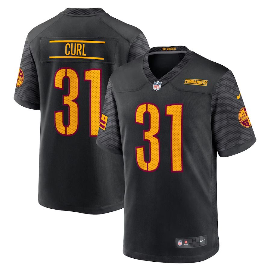 Men Washington Commanders #31 Kamren Curl Nike Black Alternate Game Player NFL Jersey->washington commanders->NFL Jersey